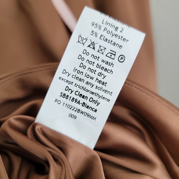 House of CB Bianca Mocha Satin Corset Dress size S NWT - Picture 10 of 11